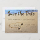 Search for beach wedding save the dates Heart