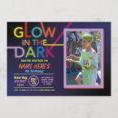 Search for glow dance party invitations Glowing