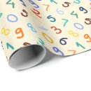 Search for numbers wrapping paper Alphabet