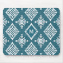 Recherche de motif turquoise tapis souris Tribal