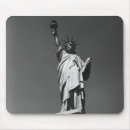 Recherche de statue liberté tapis souris Noir et blanc