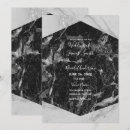 Recherche de marbre noir et blanc invitations Tendance