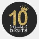 Search for double digits stickers 10 years old