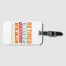 Search for retirement luggage tags Retro