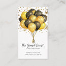 Search for black balloon business cards Gold