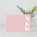 Search for couples monogram note cards Minimalist