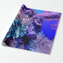 Search for ocean life wrapping paper Purple