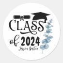 Search for black and white graduation stickers Class of 2022