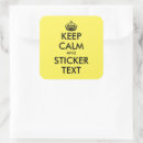 Search for keep calm template stickers Typography