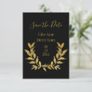 Search for black gold save the dates Chic
