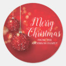 Search for ornament tag stickers Merry