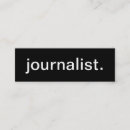 Search for journalist business cards Reporter