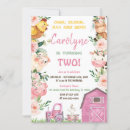 Search for girl farm birthday invitations Tractor