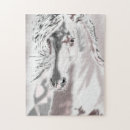 Recherche de cheval blanc puzzles Beau