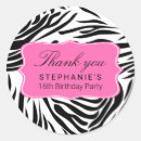 Search for hot pink and black zebra stickers Animal