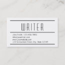 Recherche de rédaction cartes visite Auteur