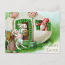 Recherche de oeufs peints cartes postales Lapin