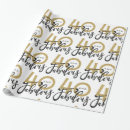 Search for happy 40th birthday wrapping paper 40 and fabulous
