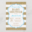 Search for blue glitter baby shower invitations Modern