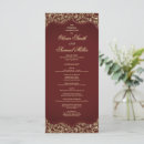 Search for burgundy and gold wedding programs Classic