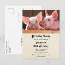 Search for piglet birthday invitations Pink