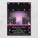 Search for rock star birthday invitations Teen