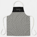 Search for black and white diamond pattern aprons Vintage