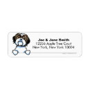 Search for brown white dog return address labels Cute