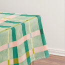 Search for pink green plaid tablecloths Retro