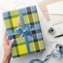 Search for blue tartan wrapping paper Yellow