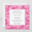 Search for pink camo baby shower invitations Military