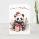 Search for panda bear christmas cards Animal