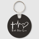 Search for faith hope love keychains Bible
