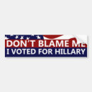 Search for vote for hillary bumper stickers Campaign