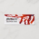 Search for horror business cards Macabre