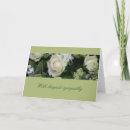 Recherche de salutation de fleur blanche Condoléances