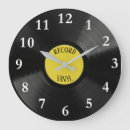 Recherche de tourne disques horloges Vinyle