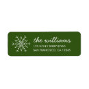 Search for snowflakes return address labels Elegant