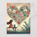Recherche de chat floral cartes postales Pour amateur de chats