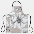 Search for botanical drawing aprons Flower