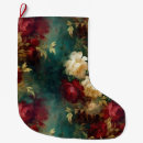 Recherche de fleur rouge chaussette de noël Pour elle