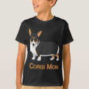 Search for tricolor corgi tshirts Black