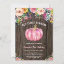 Search for gold pumpkin invitations Our little pumpkin