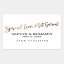 Search for hand sanitizer wedding stickers Simple