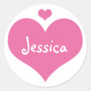 Search for heart name stickers White