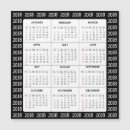 Search for square calendars Black