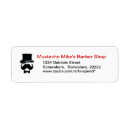 Search for mustache return address labels Moustache