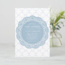 Search for lace baby shower invitations Blue