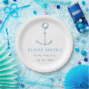 Search for beach baby shower plates Blue