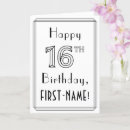 Recherche de 16ème anniversaire cartes 16 ans